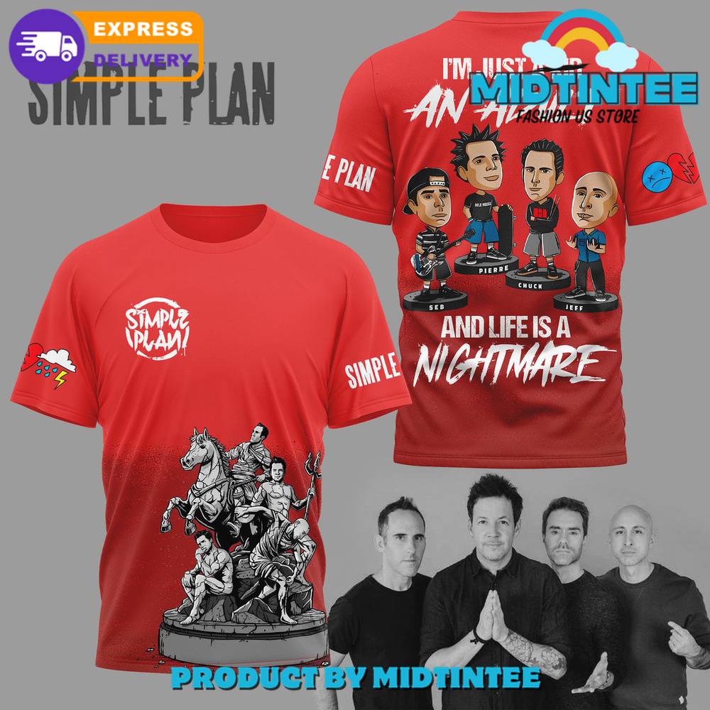 Simple Plan I’M Just An Adult And Life Is A Nightmare Shirt 30Uf095368 – Utopia Fashion