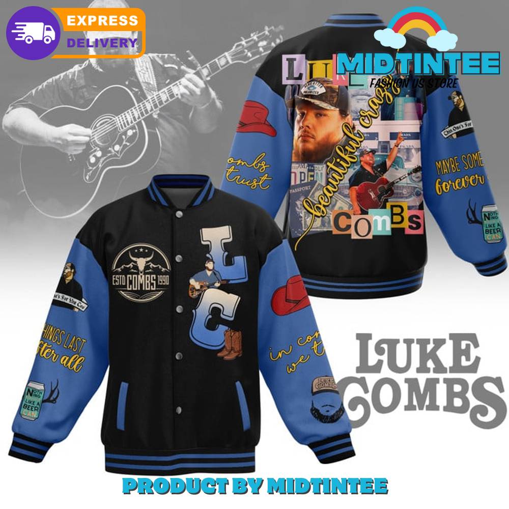 Luke Combs Singer Beautiful Crazy Baseball Jacket 30Uf092301 – Utopia Fashion