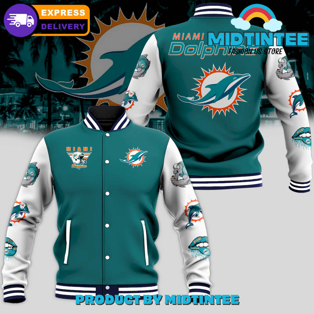 Miami Dolphins Nfl Football Baseball Jacket 30Uf092315 – Utopia Fashion