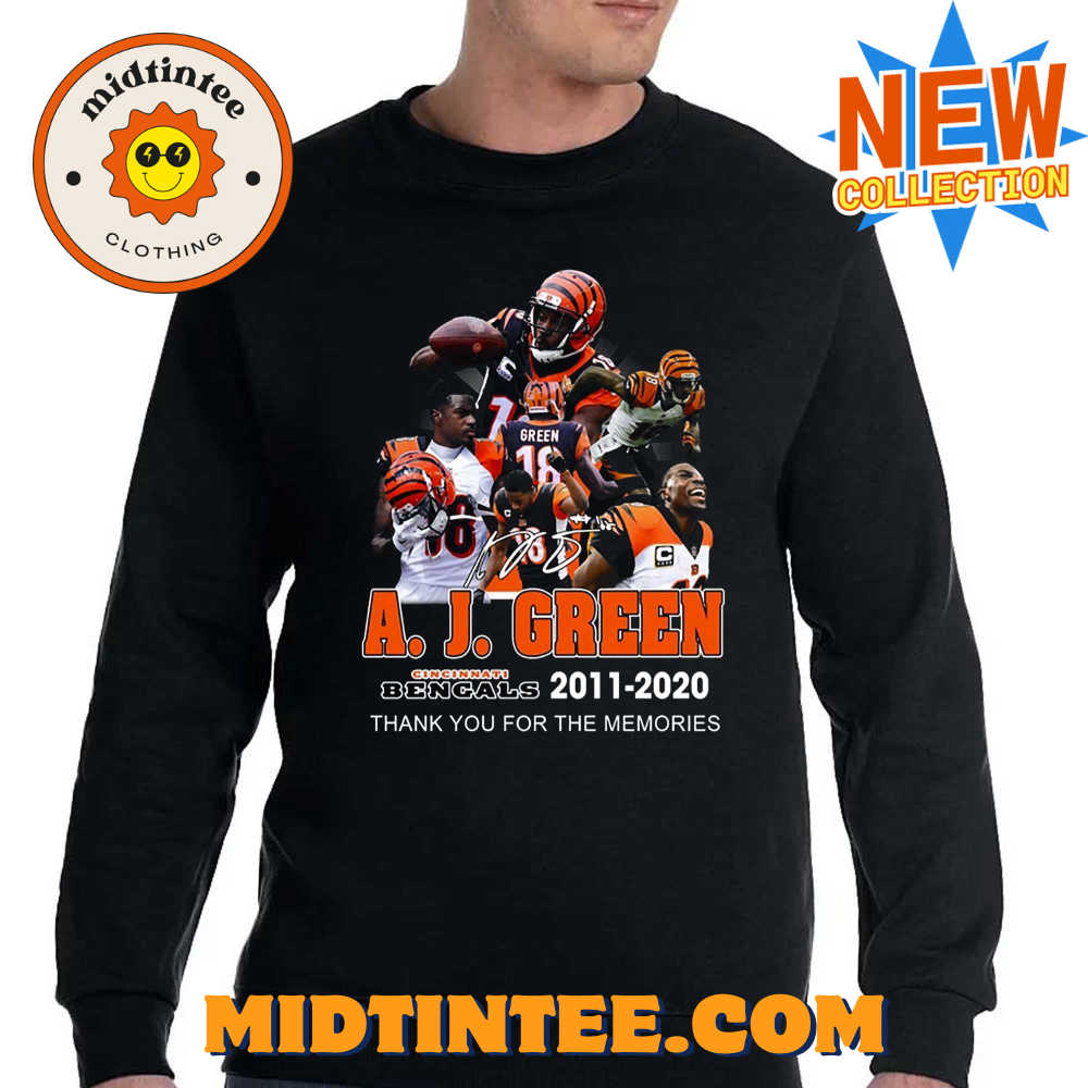 A J Green Cincinnati Bengals – Thank You For The Memories T-Shirt 30Uf093498 – Utopia Fashion