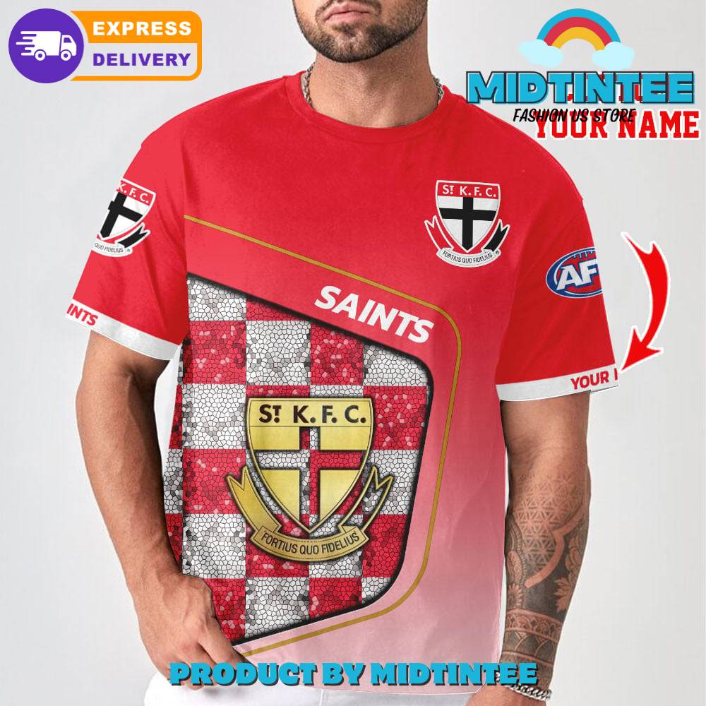 Afl St Kilda Fc Personalized 3D T-Shirt Limited Edition 30Uf094424 – Utopia Fashion