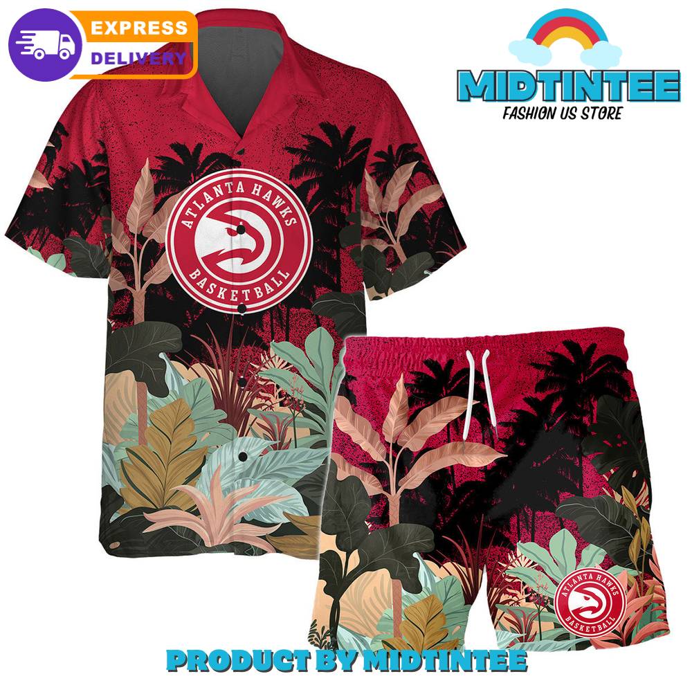 Atlanta Hawks Team Pattern Tropical Combo Hawaiian Set 30Uf092653 – Utopia Fashion