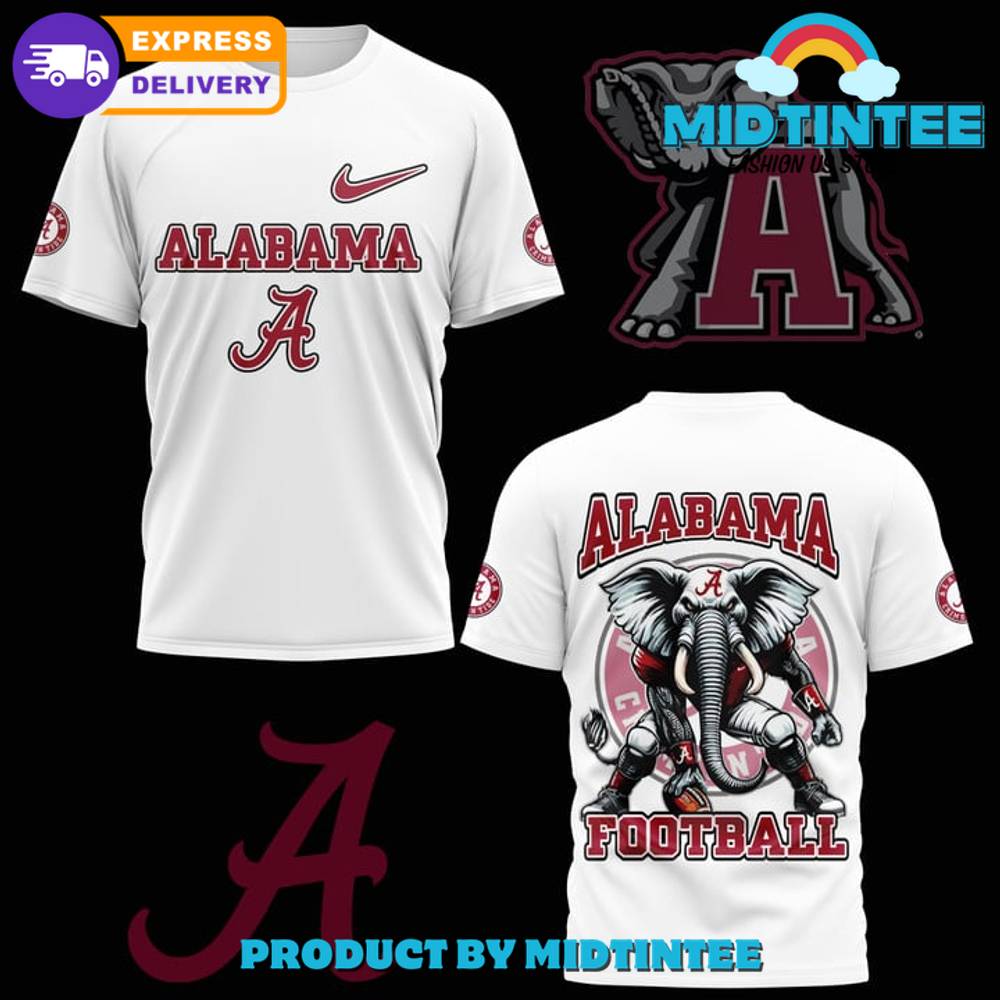 Alabama Crimson Tide Football Nike White Shirt 30Uf094437 – Utopia Fashion