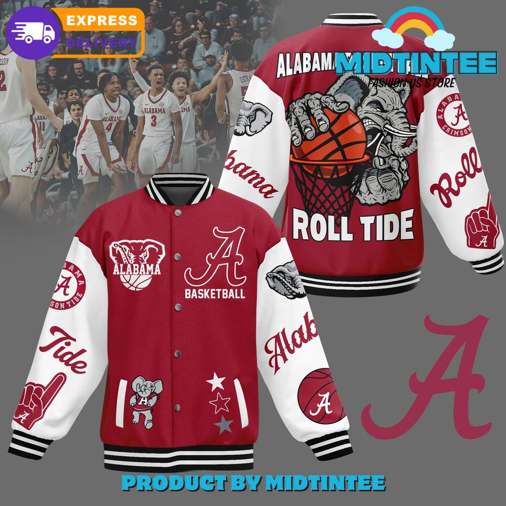 Alabama Crimson Tide Roll Tide Baseball Jacket 30Uf092026 – Utopia Fashion