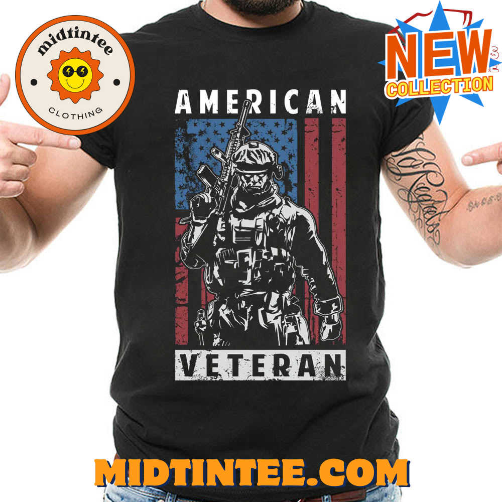 American Veteran Flag T-Shirt 30Uf093548 – Utopia Fashion