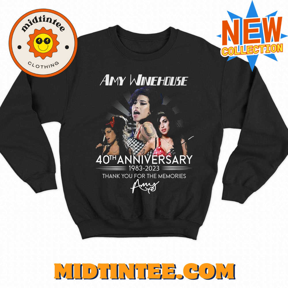 Amy Winehouse 40Th Anniversary – Thank You For The Memories T-Shirt 30Uf093550 – Utopia Fashion