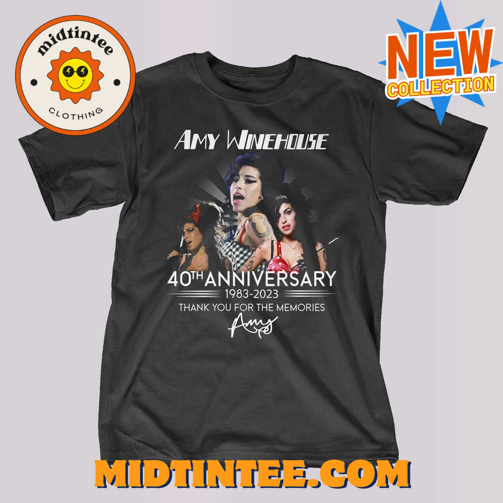 Amy Winehouse 40Th Anniversary – Thank You For The Memories T-Shirt 30Uf093550 – Utopia Fashion