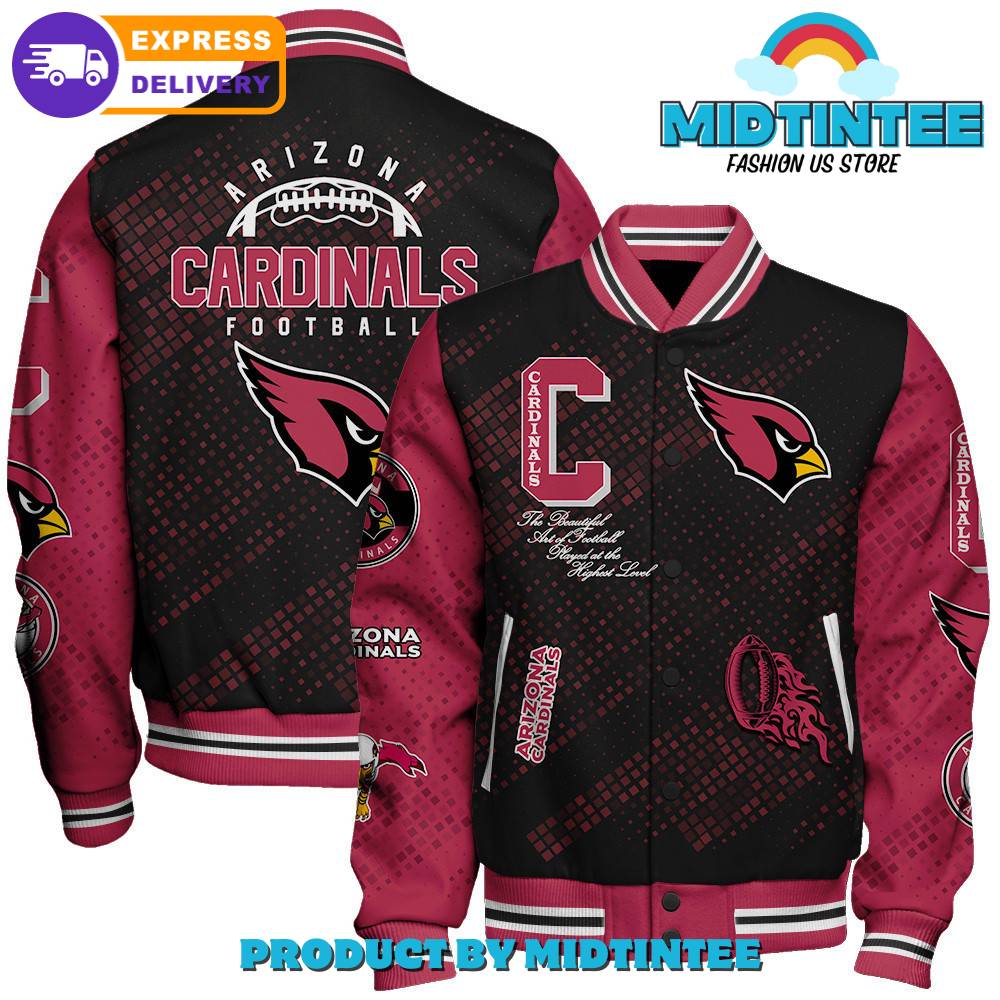 Arizona Cardinals Nfl Pattern Baseball Jacket 30Uf092028 – Utopia Fashion