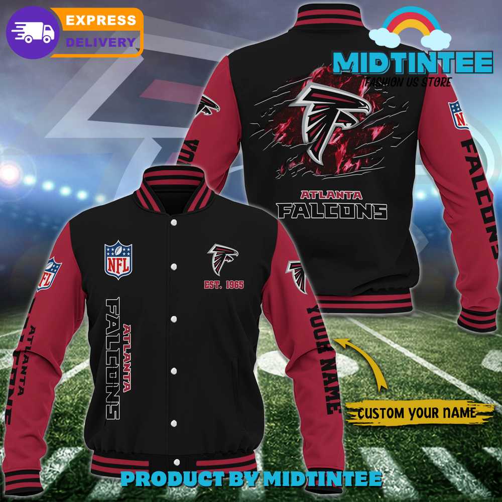 Atlanta Falcons Nfl Custom Name Baseball Jacket 30Uf092032 – Utopia Fashion