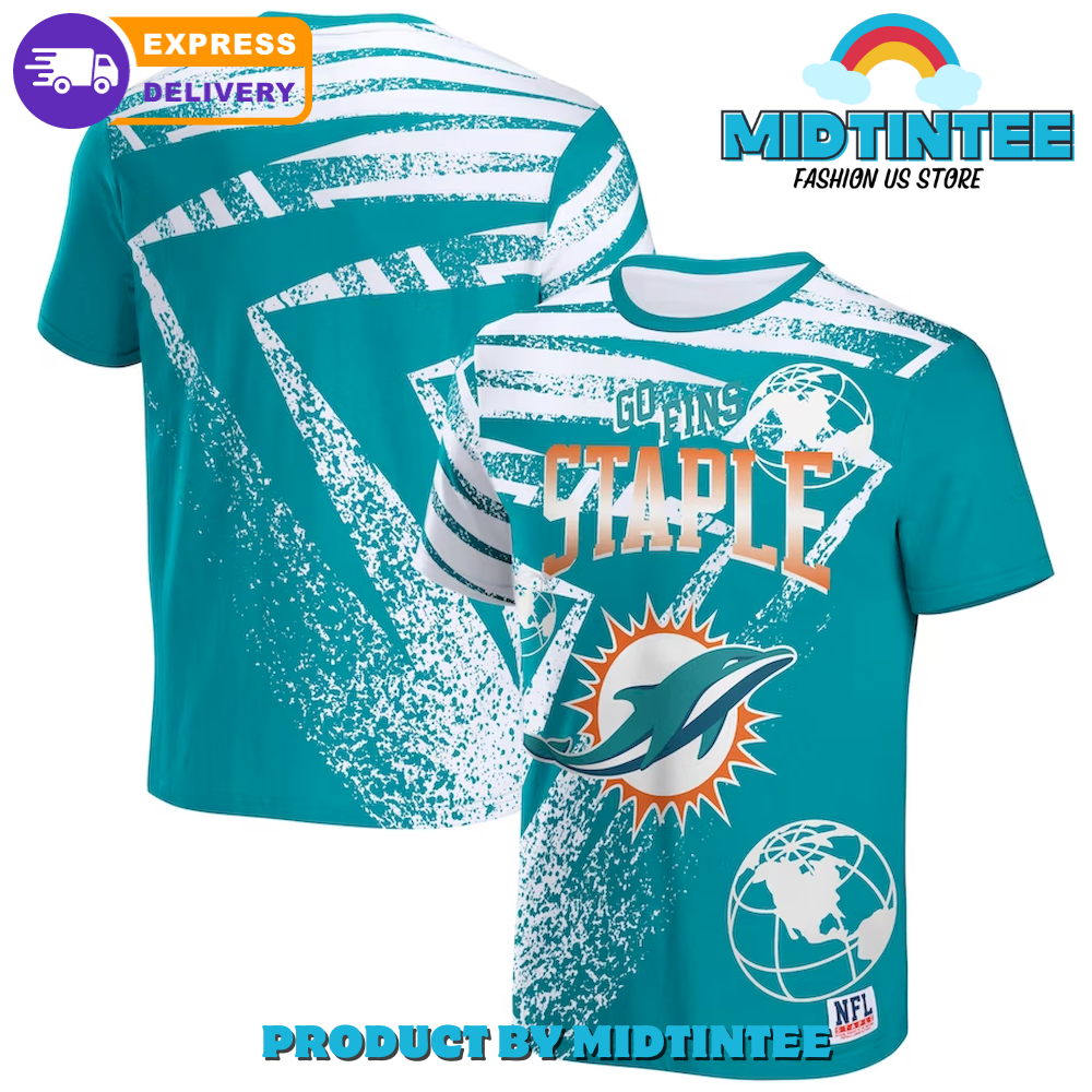 Miami Dolphins Nfl Go Fins Staple T-Shirt 3D 30Uf095008 – Utopia Fashion