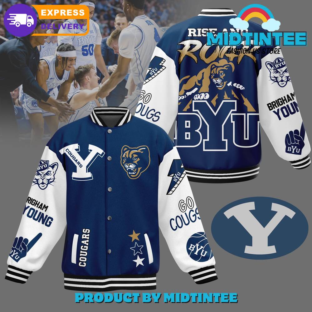 Byu Cougars Rise And Roar Baseball Jacket 30Uf092094 – Utopia Fashion