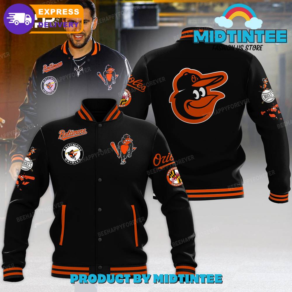 Baltimore Orioles Mlb Black Baseball Jacket 30Uf092044 – Utopia Fashion