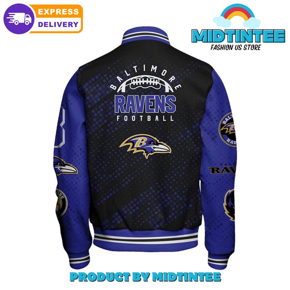 Baltimore Ravens Nfl Pattern Baseball Jacket 30Uf092046 – Utopia Fashion