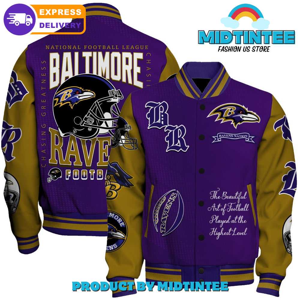 Baltimore Ravens Nfl American Football Conference Varsity Jacket 30Uf092049 – Utopia Fashion