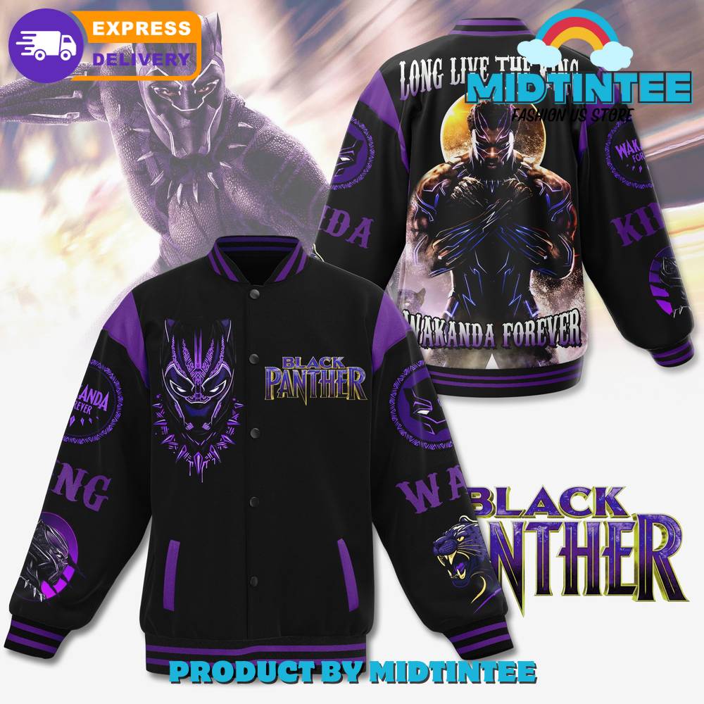 Black Panther Wakanda Forever Baseball Jacket 30Uf092062 – Utopia Fashion