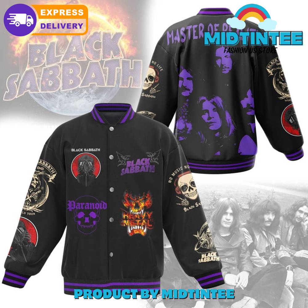 Black Sabbath Master Of Reality Baseball Jacket 30Uf092064 – Utopia Fashion