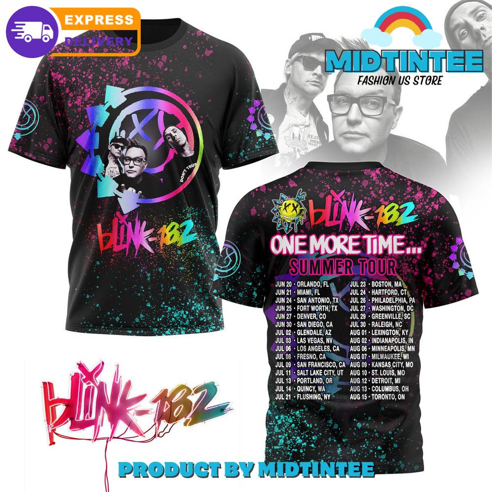 Blink-182 One More Time Summer Tour Shirt 30Uf094556 – Utopia Fashion