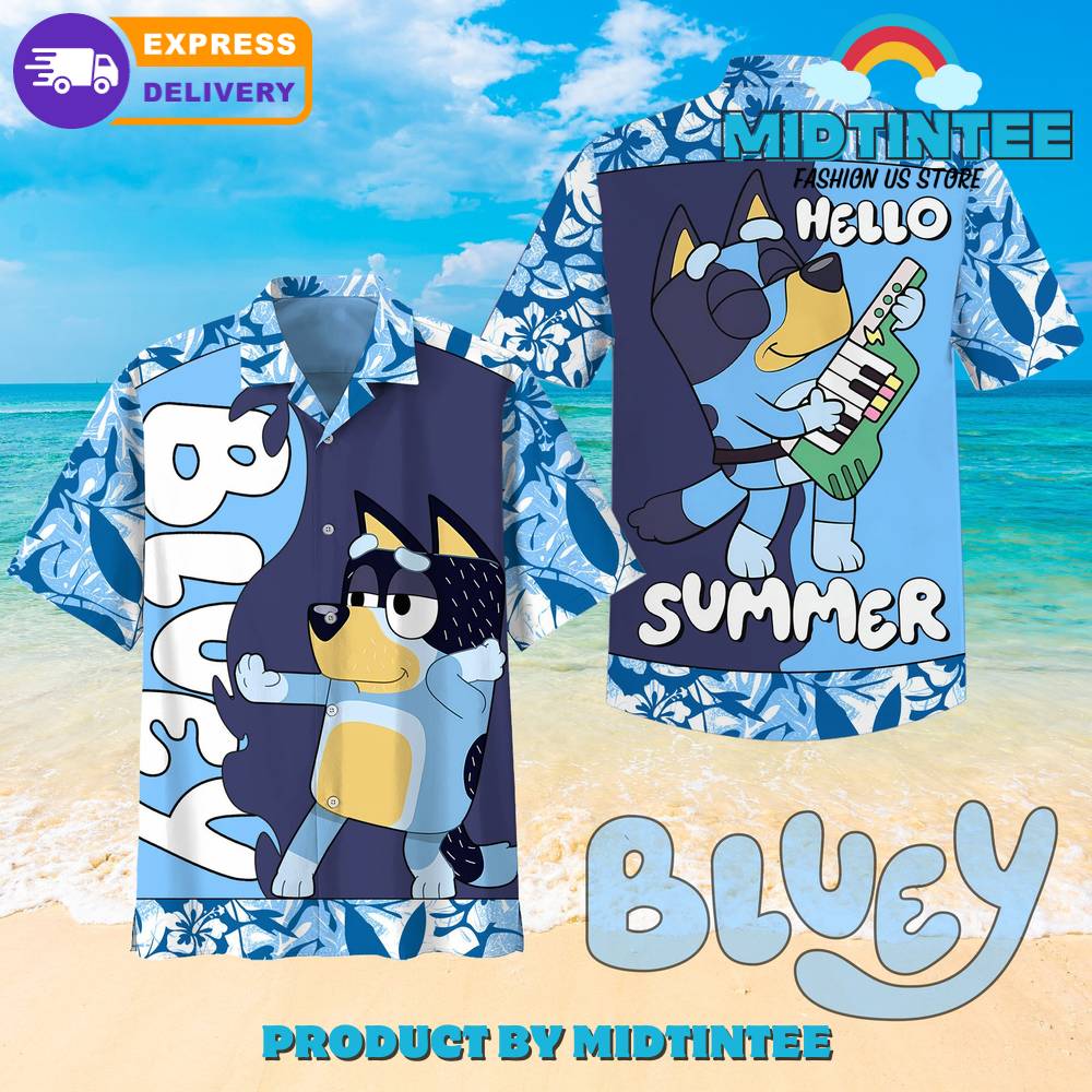 Bluey Cartoon Hello Summer Hawaiian Shirt 30Uf092672 – Utopia Fashion