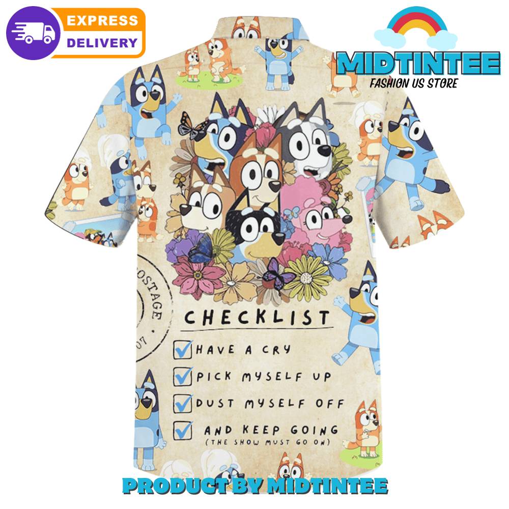 Bluey Dance Mode Checklist Hawaiian Shirt 30Uf092673 – Utopia Fashion