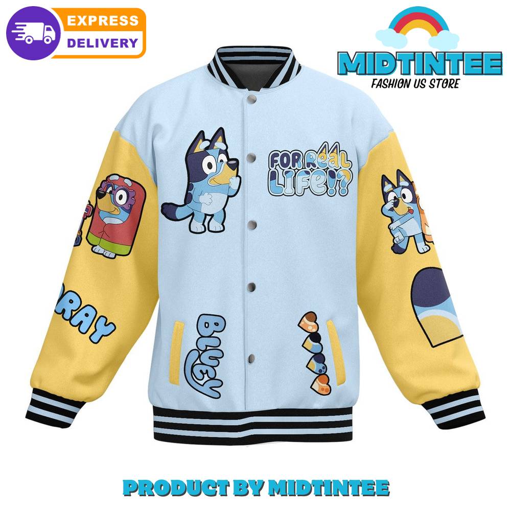 Bluey I Slipped On Mah Beans Baseball Jacket 30Uf092068 – Utopia Fashion