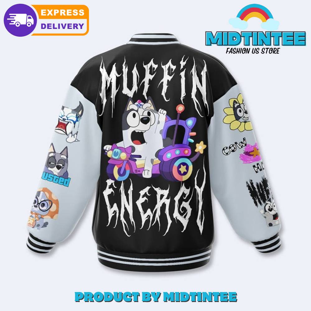 Bluey Muffin Energy Baseball Jacket 30Uf092069 – Utopia Fashion