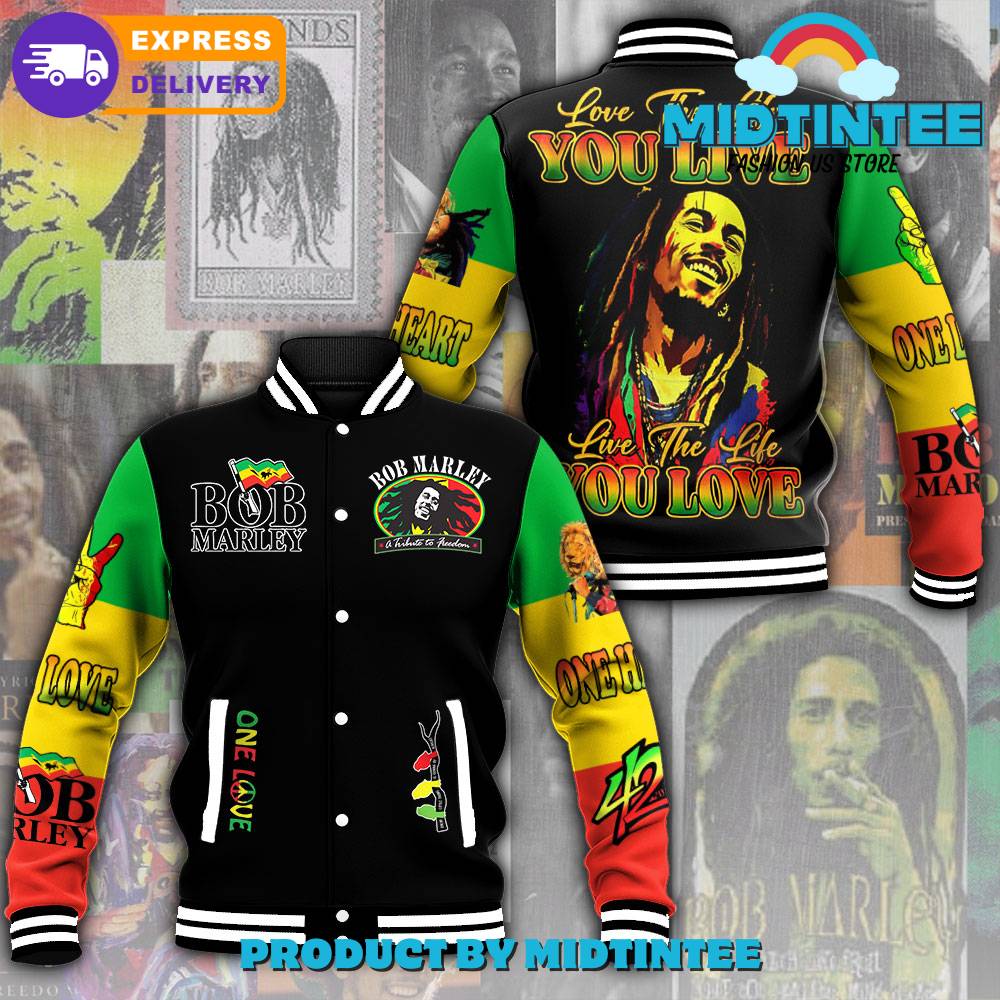 Bob Marley Love The Life You Life Baseball Jacket 30Uf092073 – Utopia Fashion