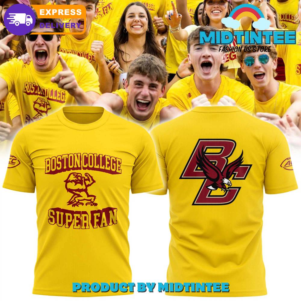 Boston College Football Super Fan Yellow Shirt 30Uf094584 – Utopia Fashion