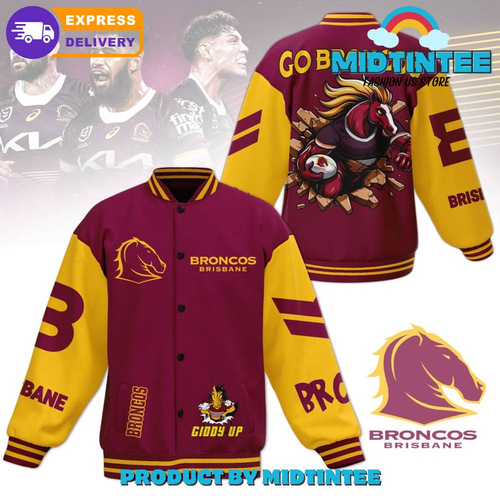 Broncos Brisbane Nrl Go Broncos Baseball Jacket 30Uf092085 – Utopia Fashion