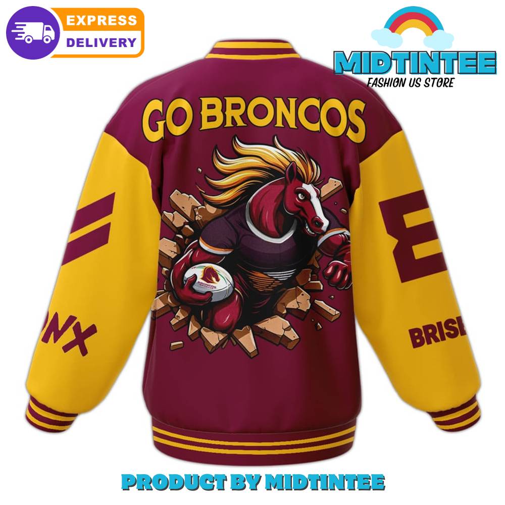 Broncos Brisbane Nrl Go Broncos Baseball Jacket 30Uf092085 – Utopia Fashion