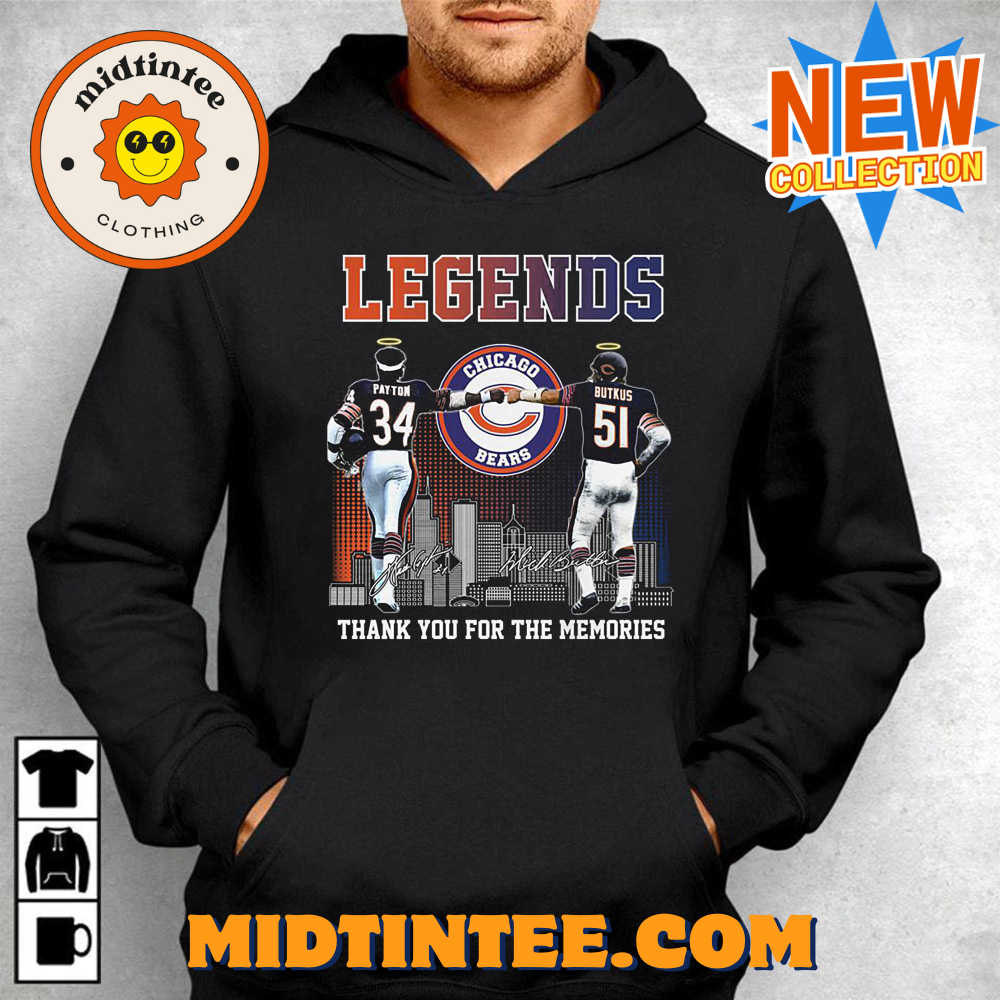 Chicago Bears Legends Payton And Butkus Memories T Shirt 30Uf093669 – Utopia Fashion