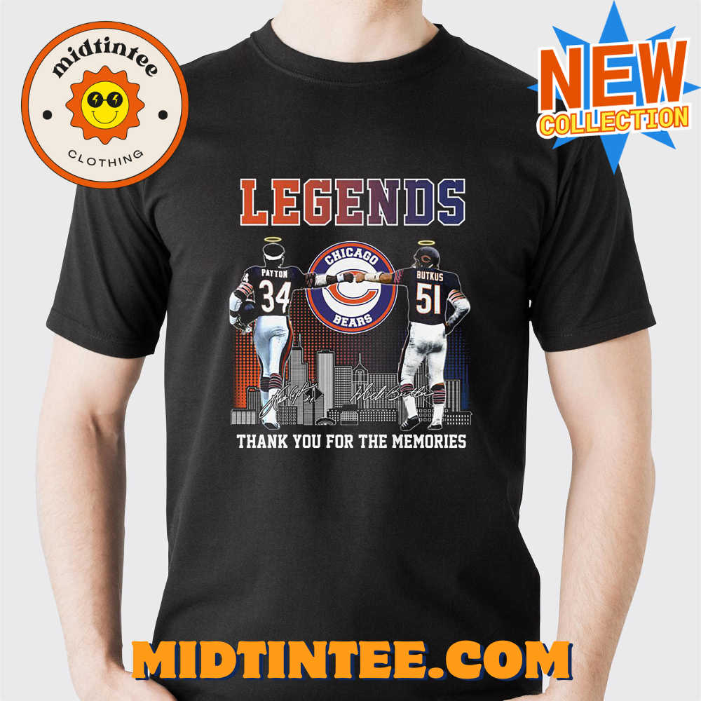 Chicago Bears Legends Payton And Butkus Memories T Shirt 30Uf093669 – Utopia Fashion