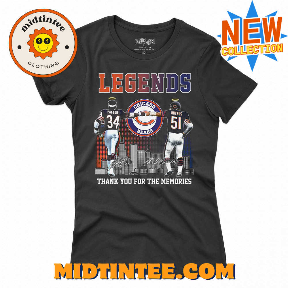 Chicago Bears Legends Payton And Butkus Memories T Shirt 30Uf093669 – Utopia Fashion