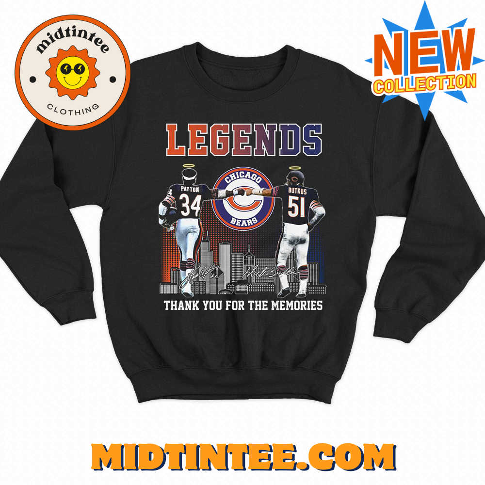 Chicago Bears Legends Payton And Butkus Memories T Shirt 30Uf093669 – Utopia Fashion