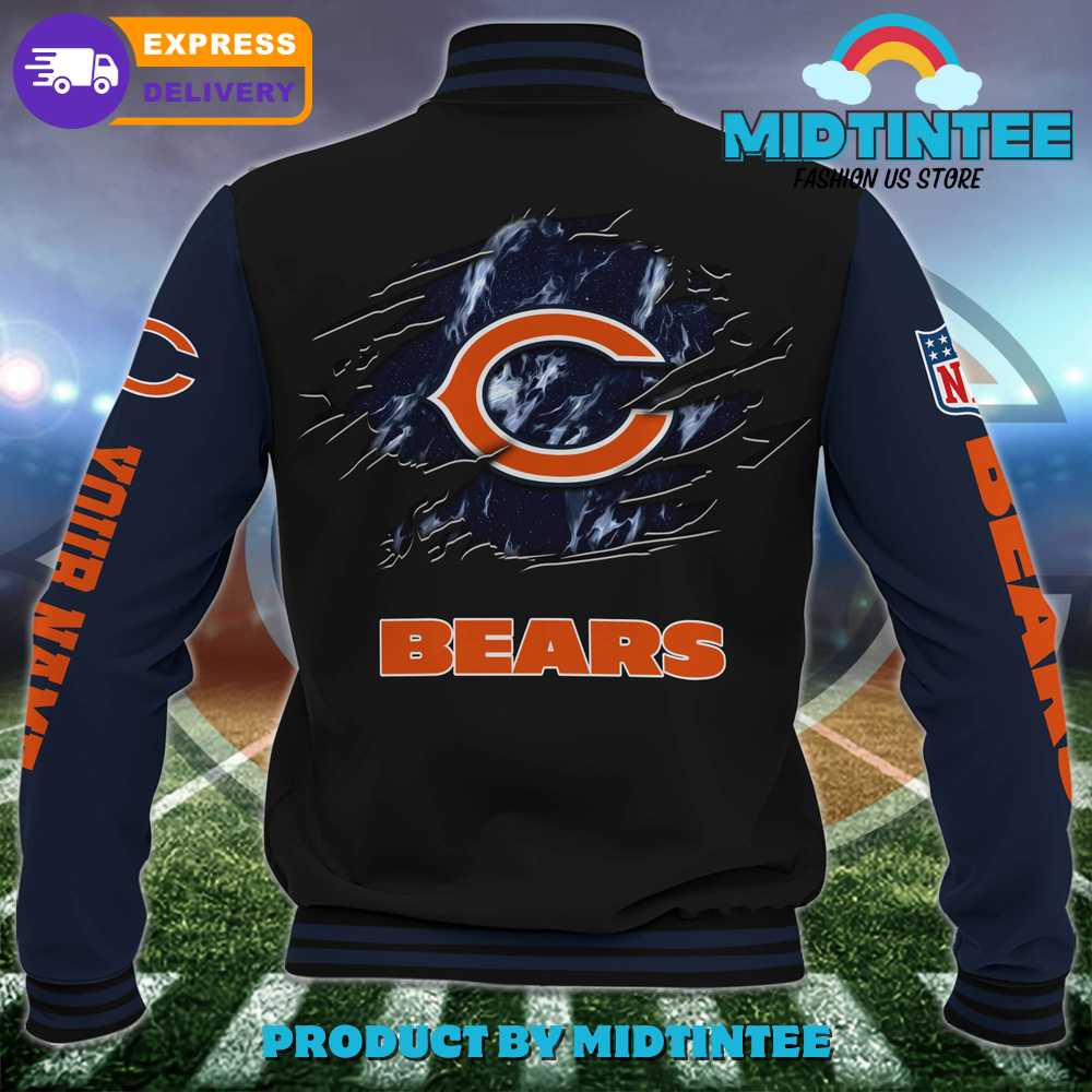 Chicago Bears Nfl Custom Name Baseball Jacket 30Uf092102 – Utopia Fashion