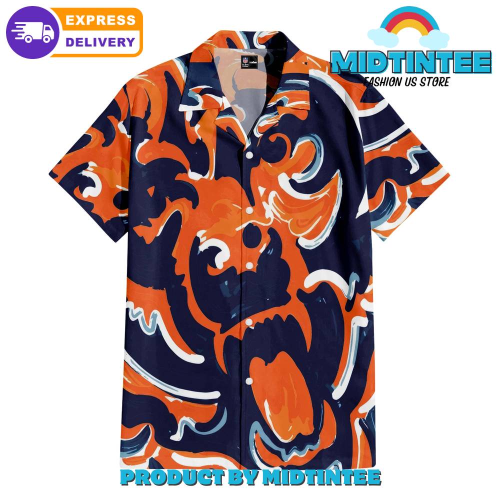 Chicago Bears Oil Painting Art Print Hawaiian Shirt And Short 30Uf092720 – Utopia Fashion