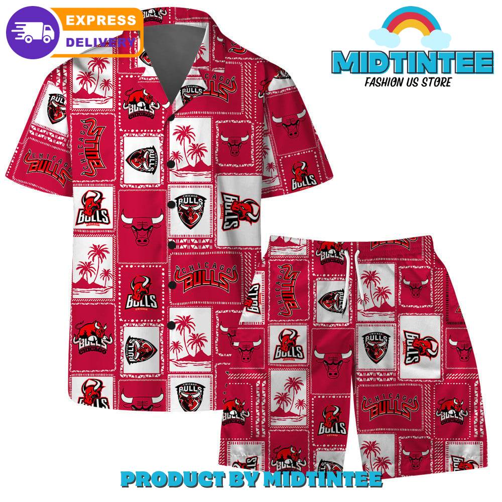 Chicago Bulls Team Tropical Pattern Combo Hawaiian Set 30Uf092728 – Utopia Fashion