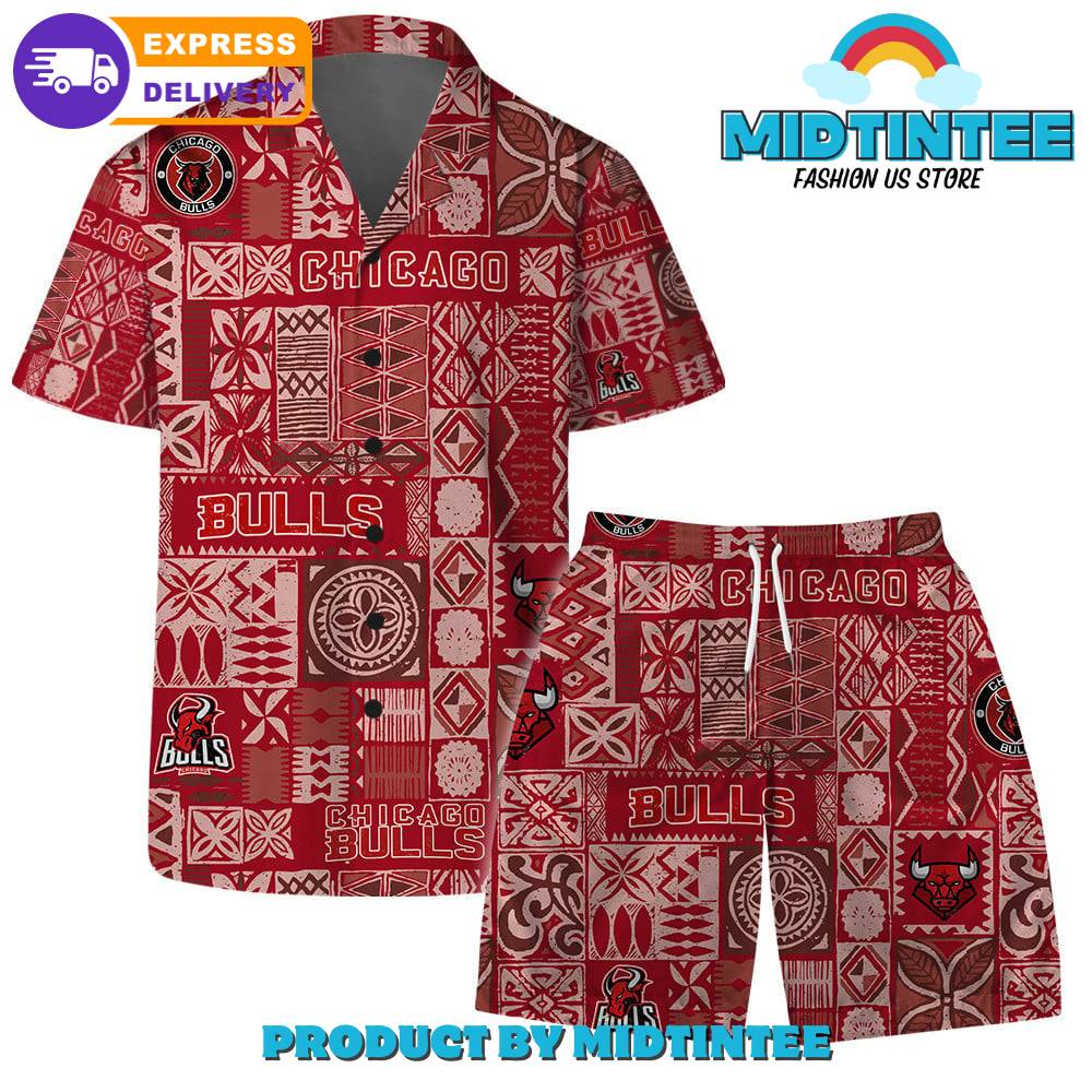 Chicago Bulls Tropical Pattern Combo Hawaiian Set 30Uf092729 – Utopia Fashion