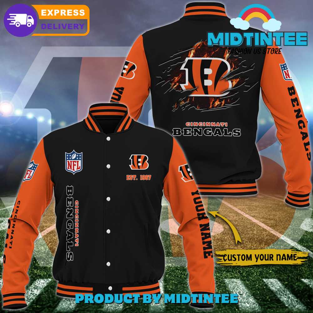 Cincinnati Bengals Nfl Custom Name Baseball Jacket 30Uf092112 – Utopia Fashion