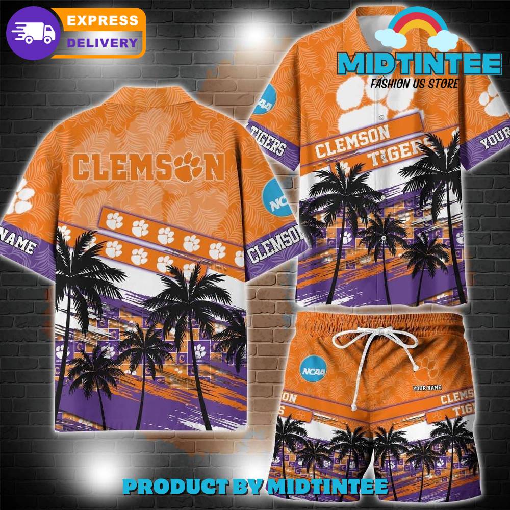 Clemson Tigers Ncaa Pattern Personalized Hawaiian Set 30Uf092741 – Utopia Fashion