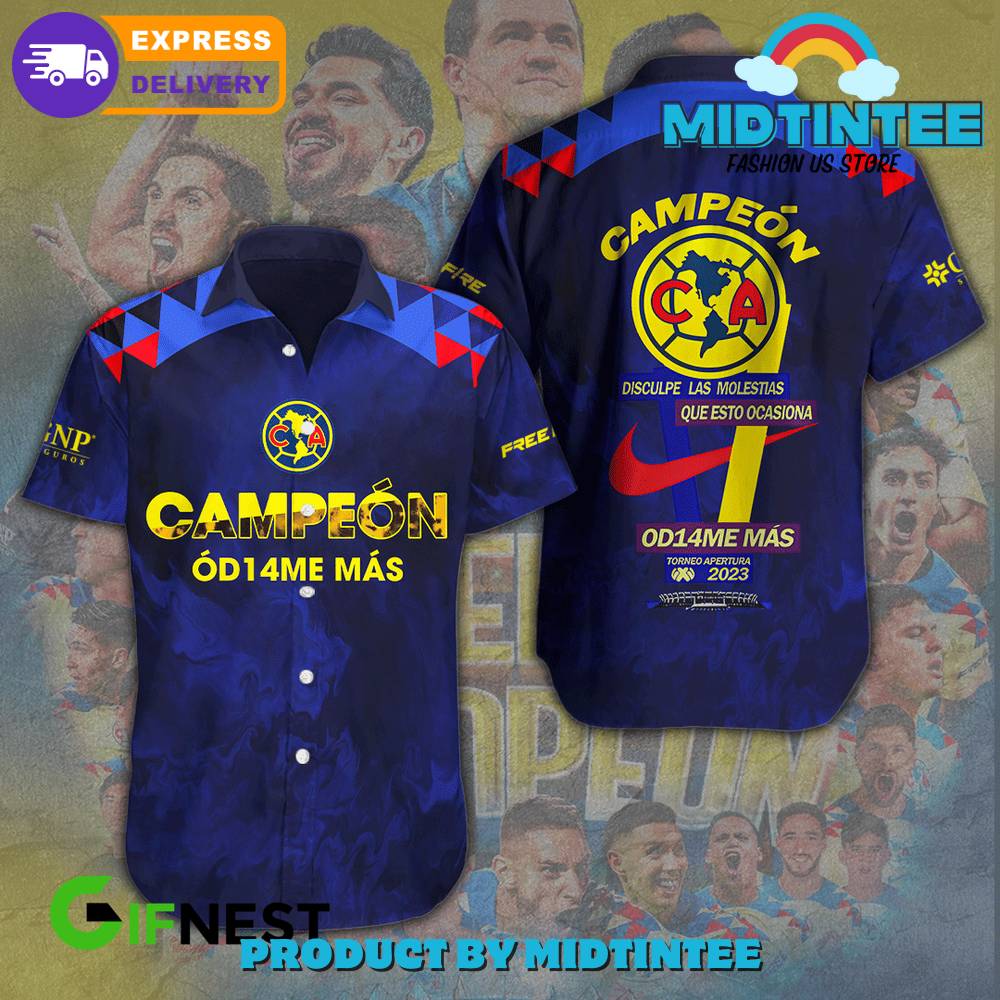 Club America Corona Campeon Hawaiian Shirt 30Uf092751 – Utopia Fashion