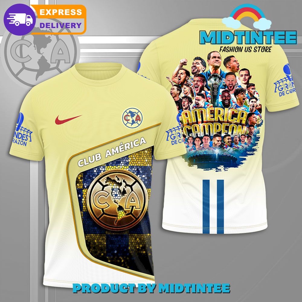 Club America X Nike Champions T-Shirt 3D 30Uf094644 – Utopia Fashion