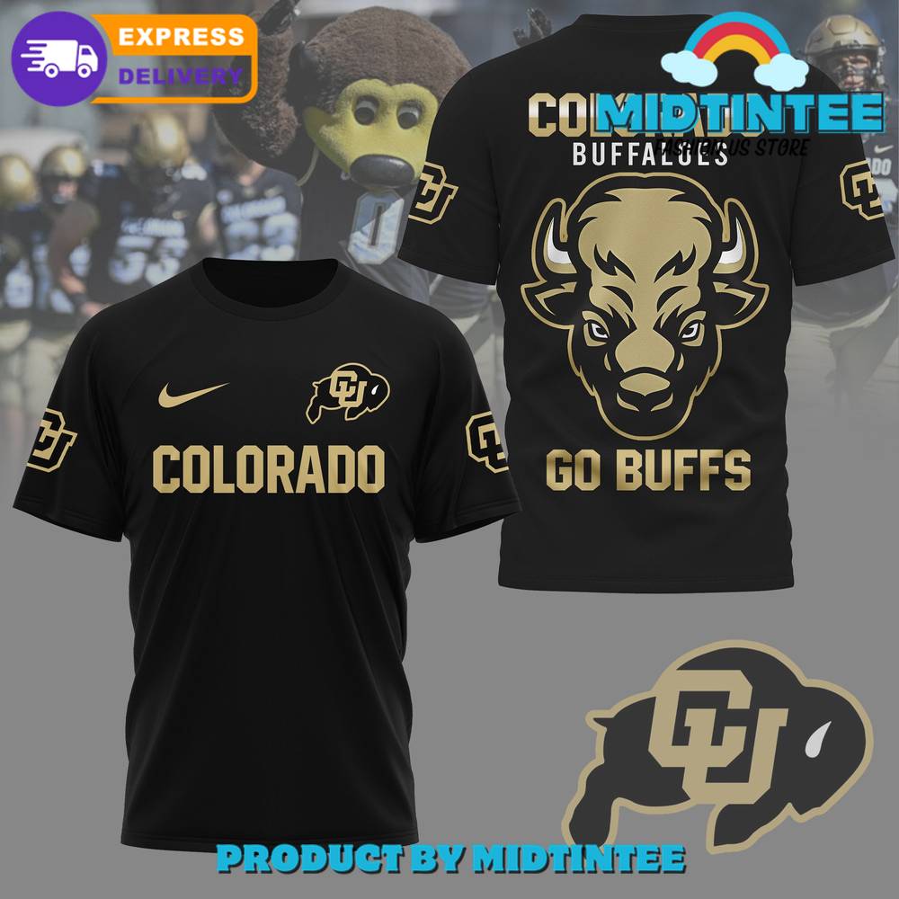 Colorado Buffaloes Football Go Buff Black Shirt 30Uf094649 – Utopia Fashion