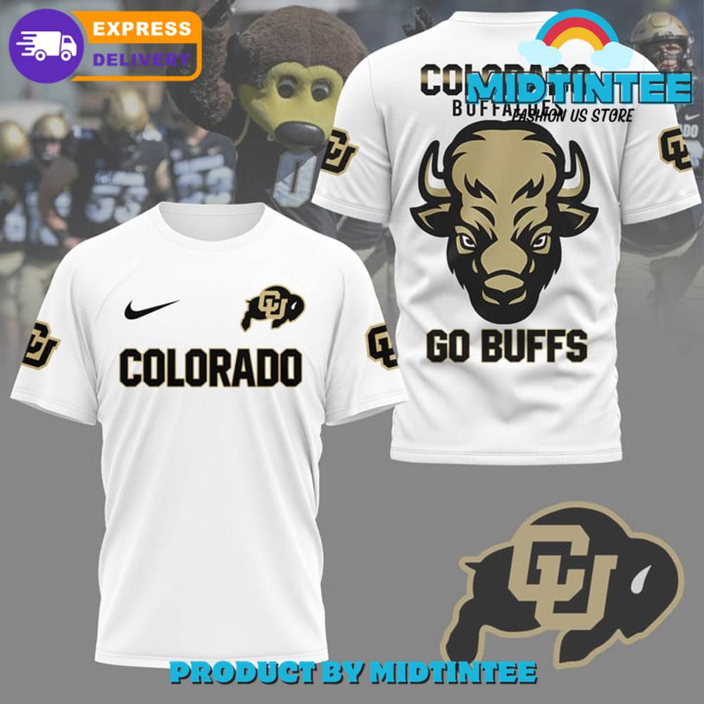 Colorado Buffaloes Football Go Buff White Shirt 30Uf094650 – Utopia Fashion