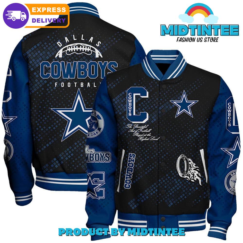 Dallas Cowboys Nfl Pattern Baseball Jacket 30Uf092120 – Utopia Fashion