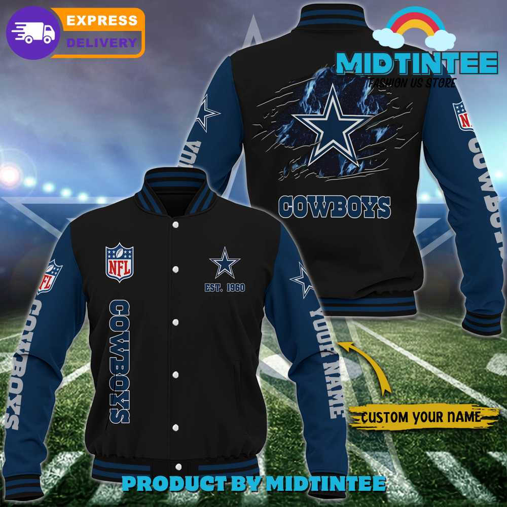 Dallas Cowboys Nfl Custom Name Baseball Jacket 30Uf092123 – Utopia Fashion