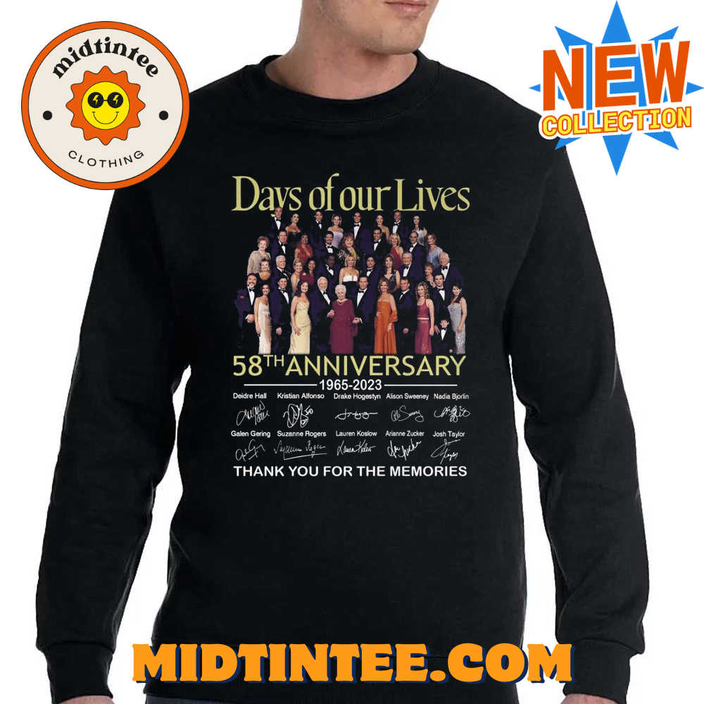 Days Of Our Lives 58Th Anniversary – Thank You For The Memories T-Shirt 30Uf093749 – Utopia Fashion