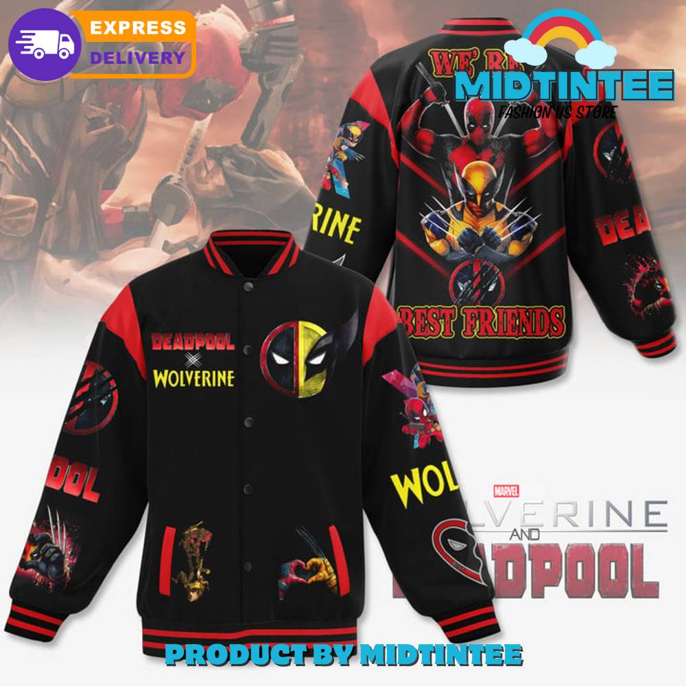 Deadpool And Wolverine We Are Best Friends Baseball Jacket 30Uf092134 – Utopia Fashion