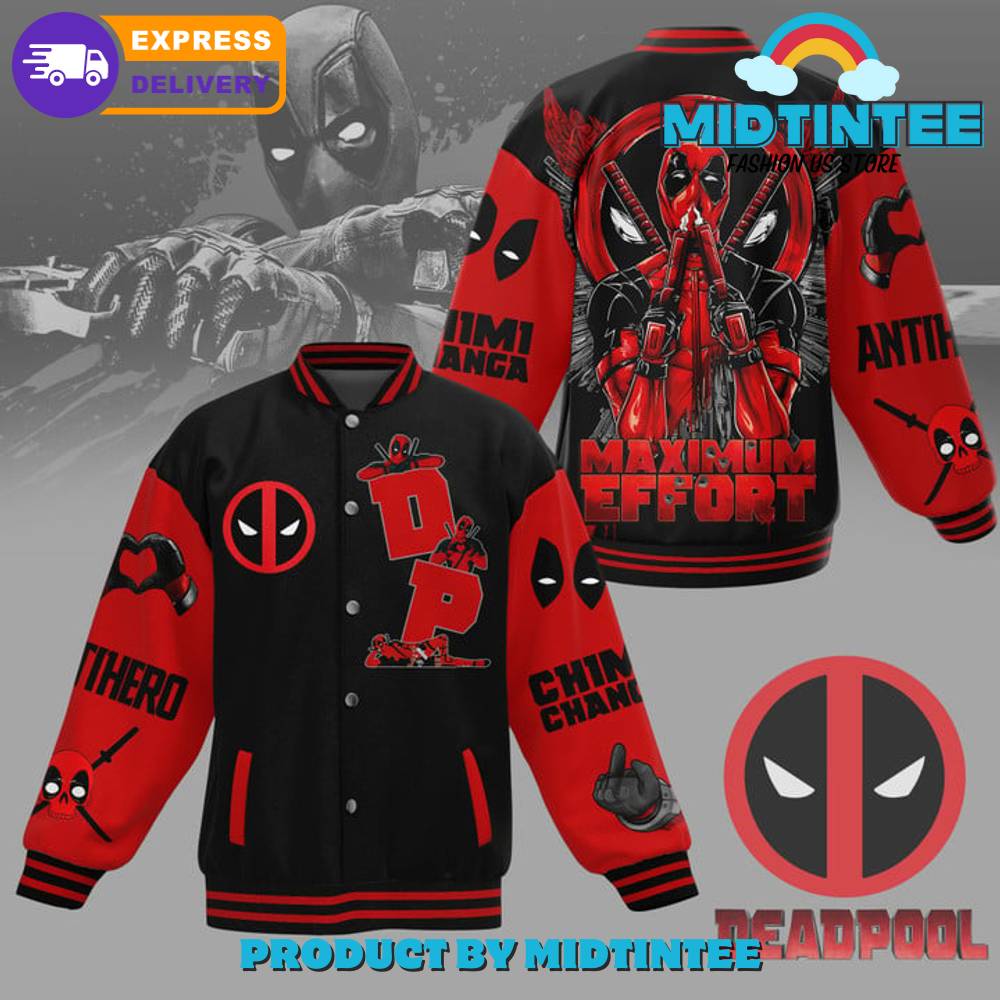 Deadpool Maximum Effort Baseball Jacket 30Uf092135 – Utopia Fashion