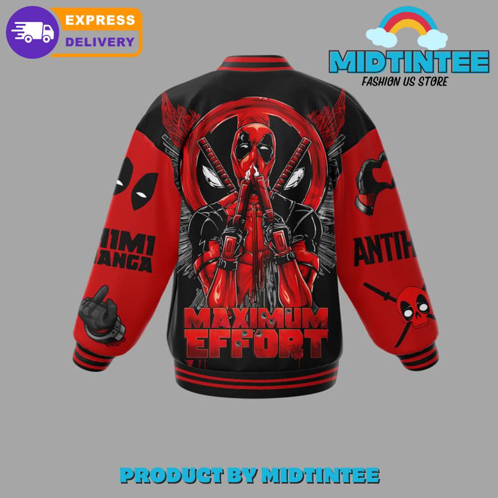 Deadpool Maximum Effort Baseball Jacket 30Uf092135 – Utopia Fashion