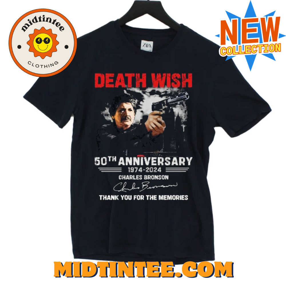 Death Wish 50Th Anniversary – Charles Bronson Thank You For The Memories T-Shirt 30Uf093751 – Utopia Fashion